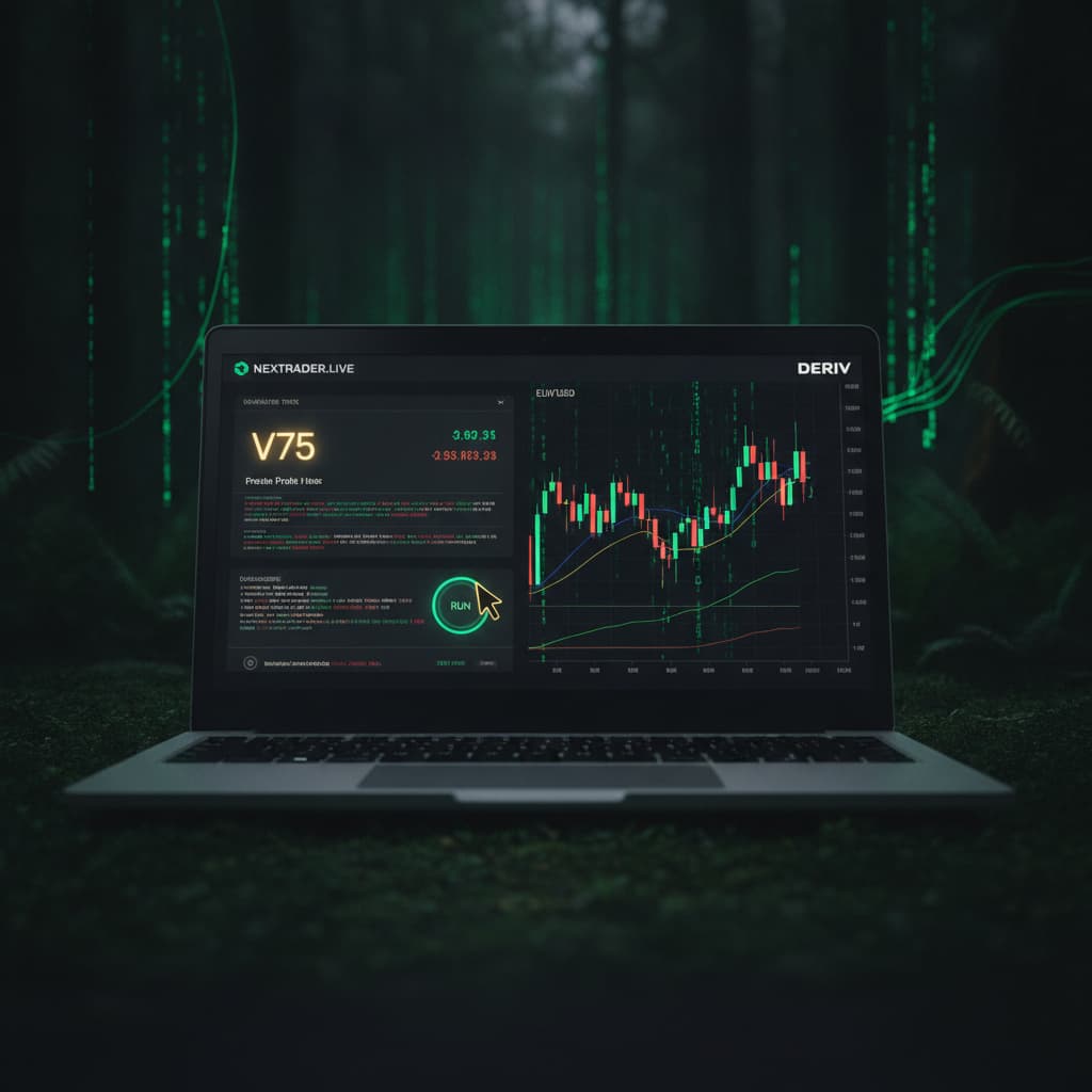 How to Run Your First Free Deriv Bot on Nextrader.live in One Click